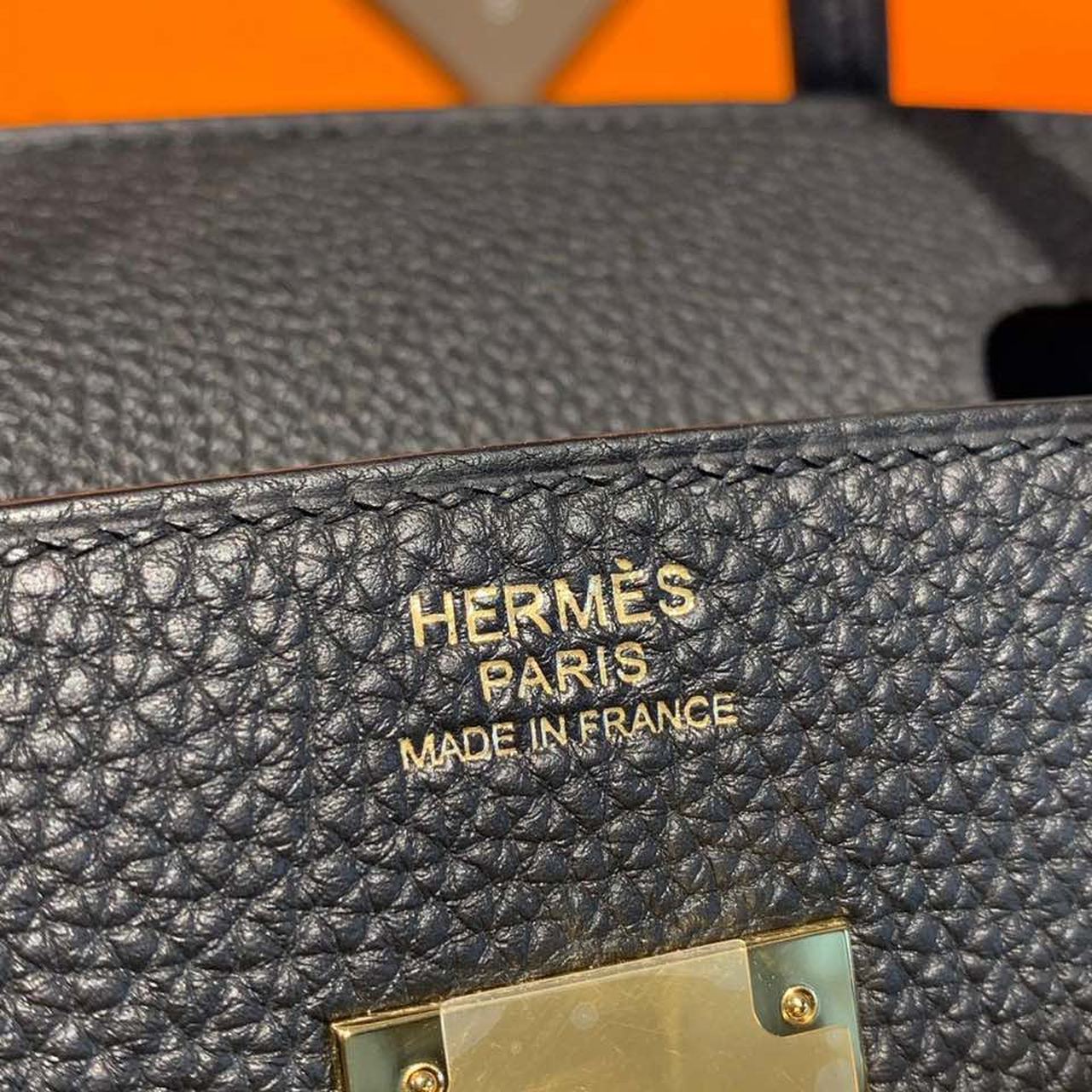H**me5 Birkin Bag 30cm Gold Hardware Togo Leather Semi Handstitched Noir CK89