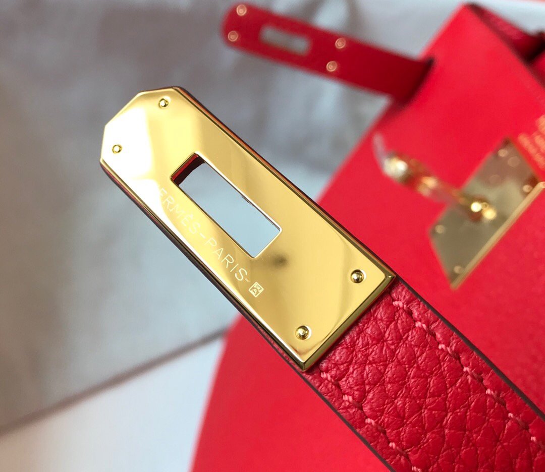 H**me5 Kelly 28 Rouge Casaque Togo Bag For Women, Women’s Handbags, Shoulder Bags 11in/28cm