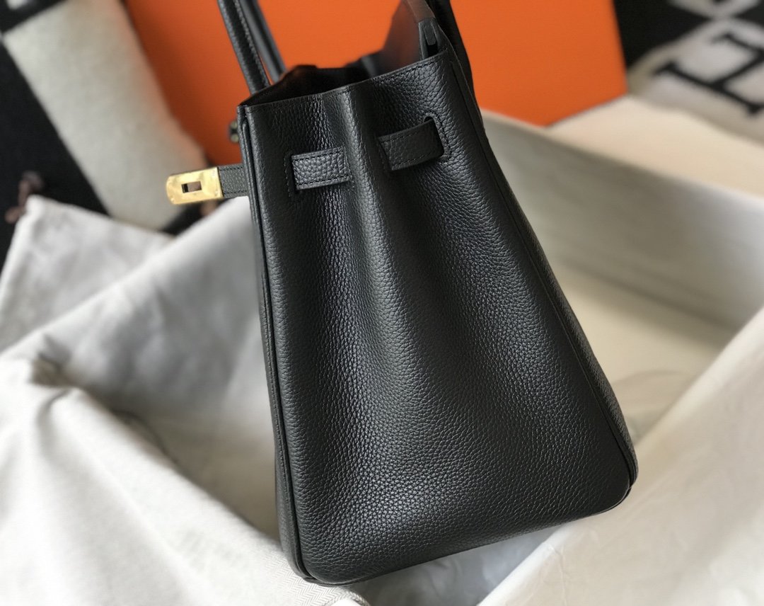 H**me5 Birkin Black Togo Gold Hardware Bag For Women, Women’s Handbags, Shoulder Bags 30cm/12in