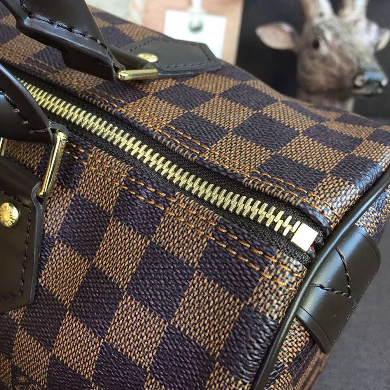 L0vis Vvtt0n Speedy 30 Bag Damier Ebene Canvas For Women 11.8in/30cm Brown LV N41364