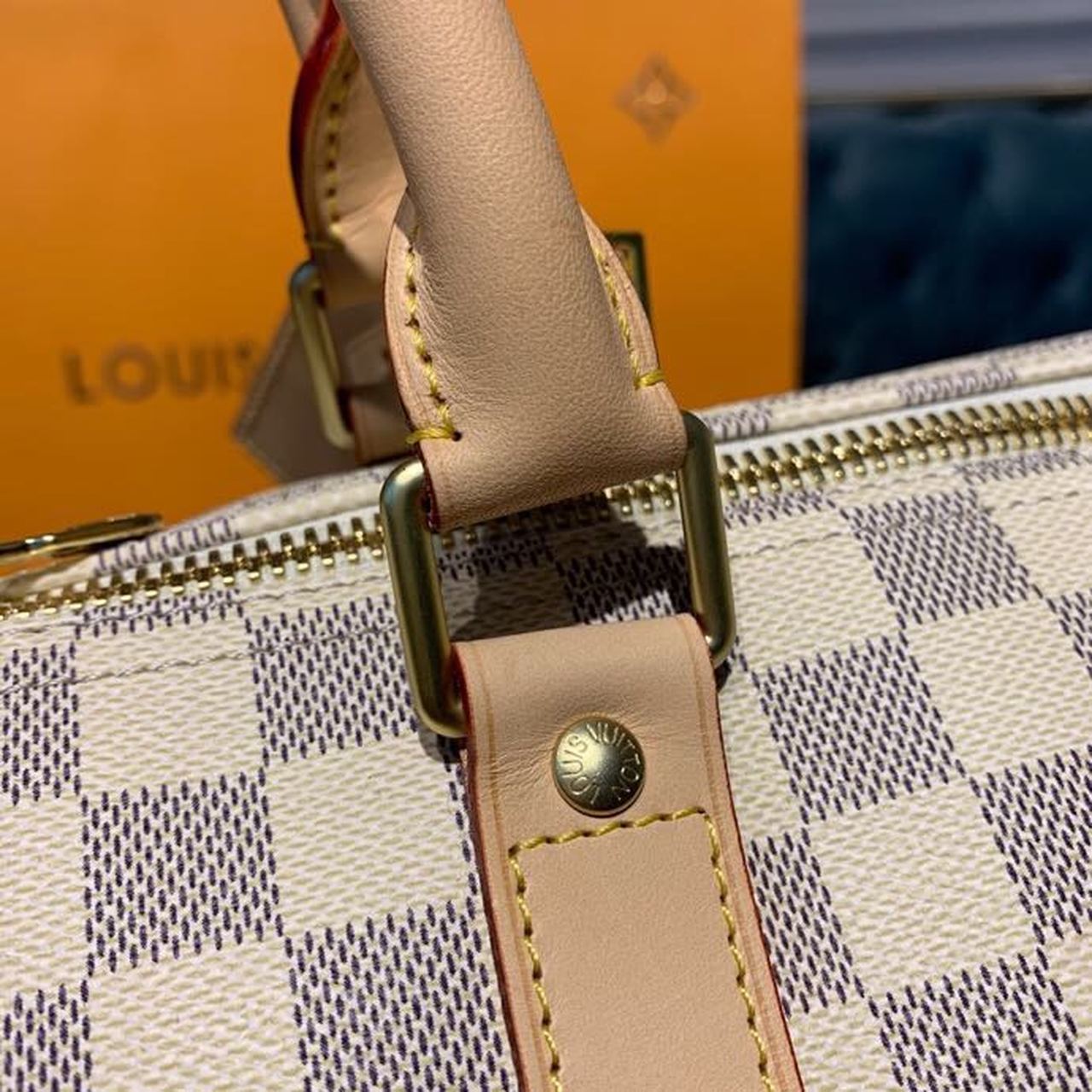 L0vis Vvtt0n Keepall Bandouliere 55 Damier Azur Canvas, Travel Bags 21.7in/55cm LV N41429