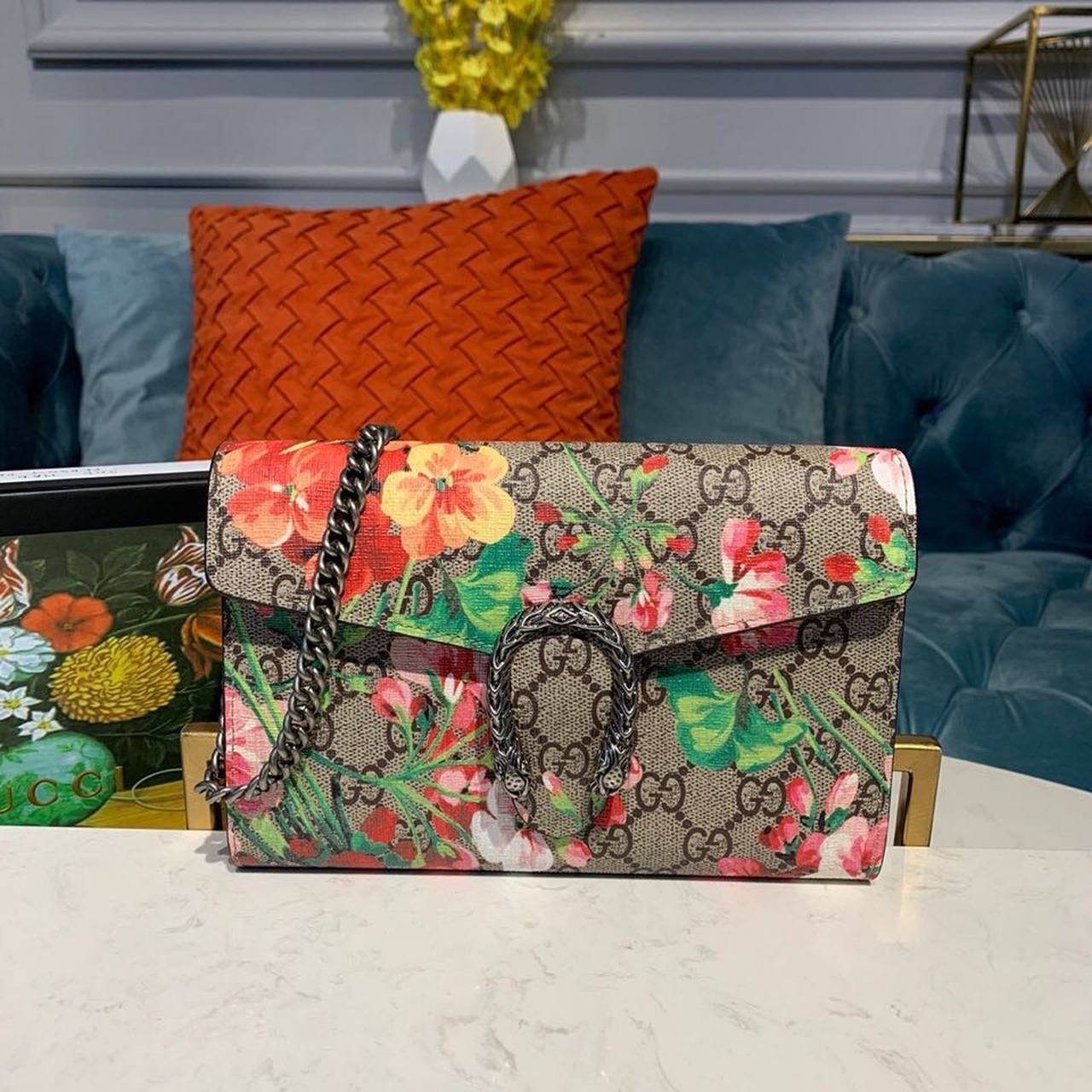 Gvc*1 Floral WOC Dionysus Shoulder Bag Multicolor For Women 20cm/7.9in