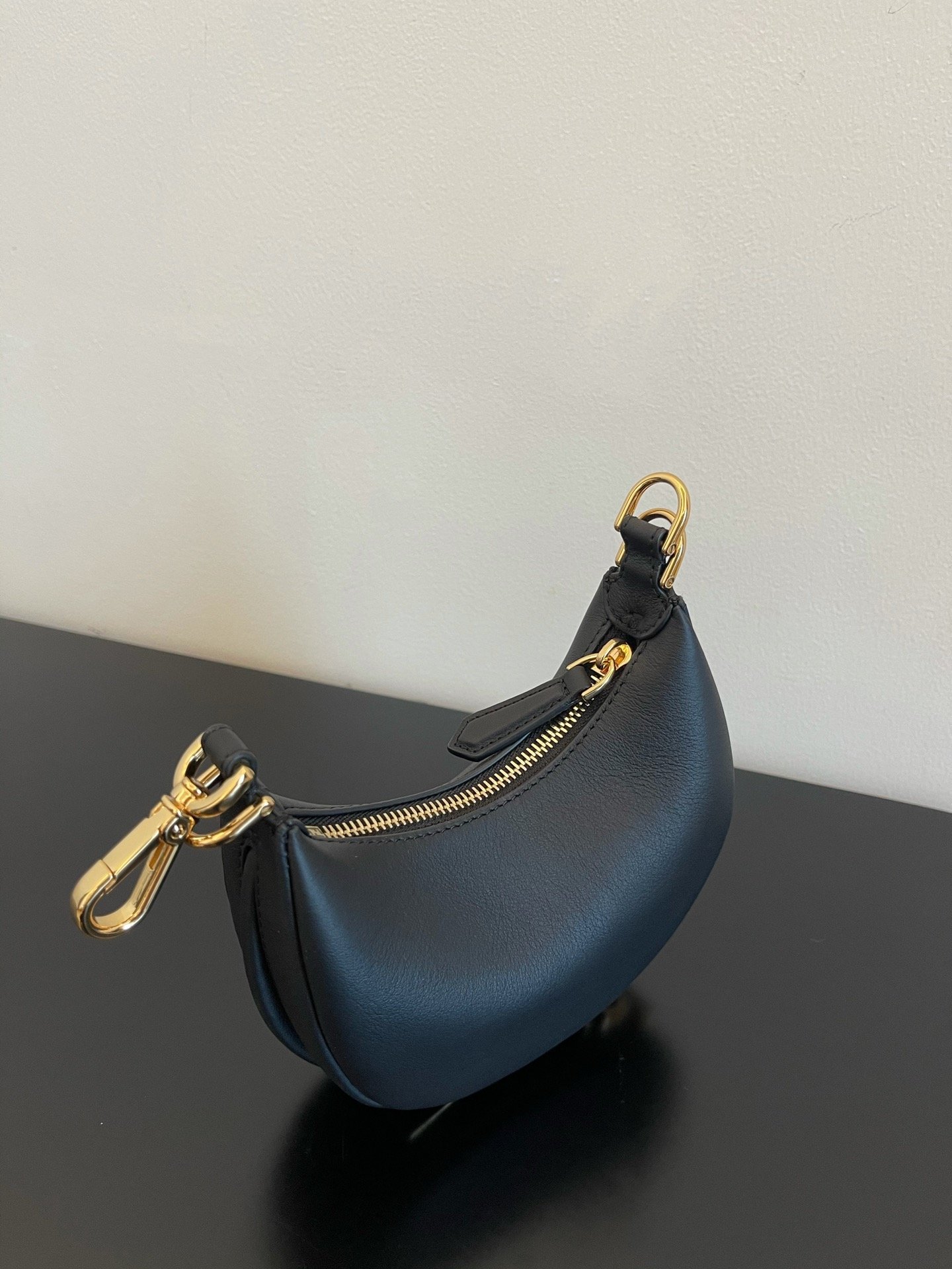 F**di Nano F**digraphy Black For Women, Women’s HandBags 6.7in/17cm FF 8BR798A5DYF1HEJ
