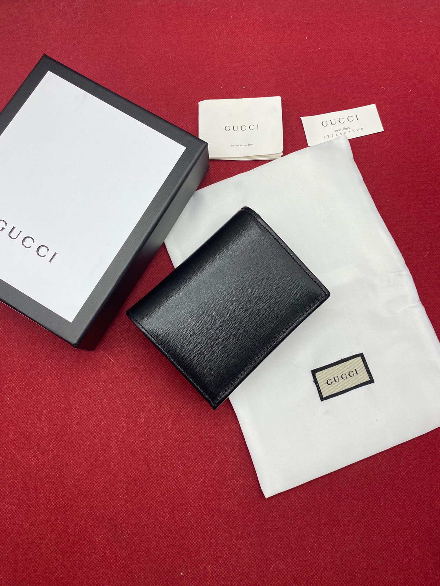 Gvc*1 Horsebit 1955 Card Case Wallet Black Women’s Wallet 11cm/4.3in GG ‎621887 0YK0G 1000