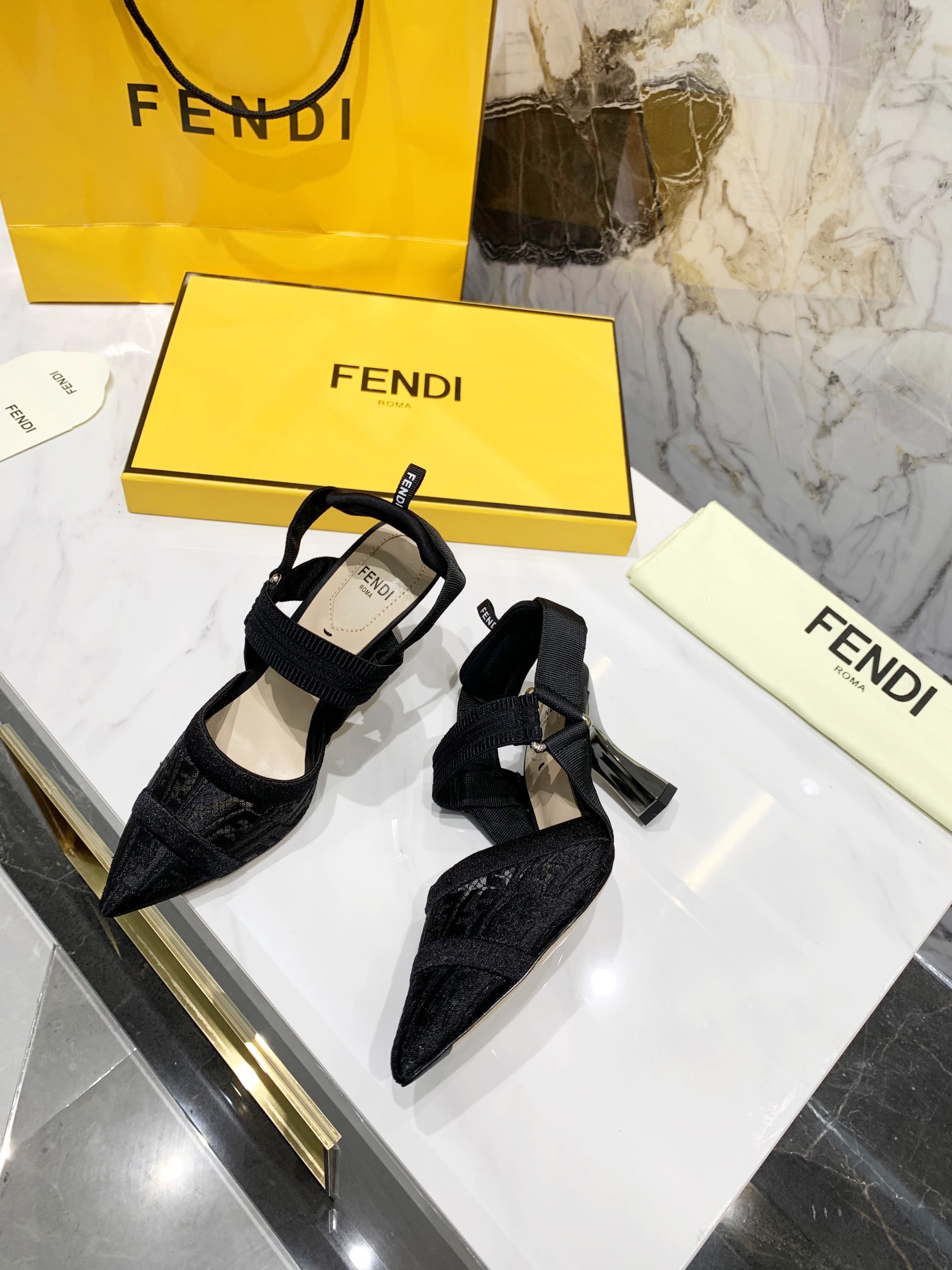 F**di Colibri Micromesh Black For Women FF