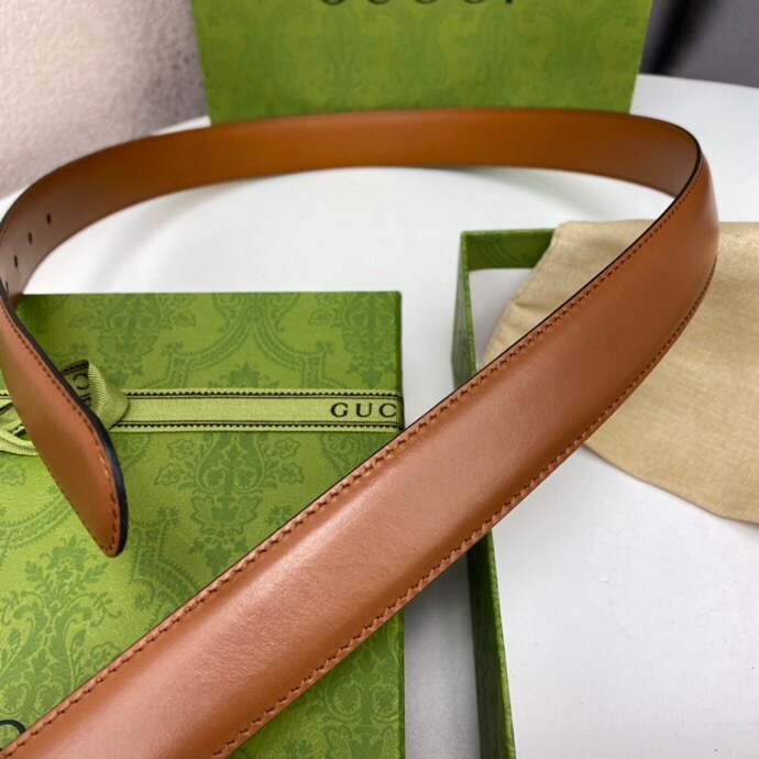 Gvc*1 Blondie Belt Brown, GG Women Belt 690557 US10G 8351