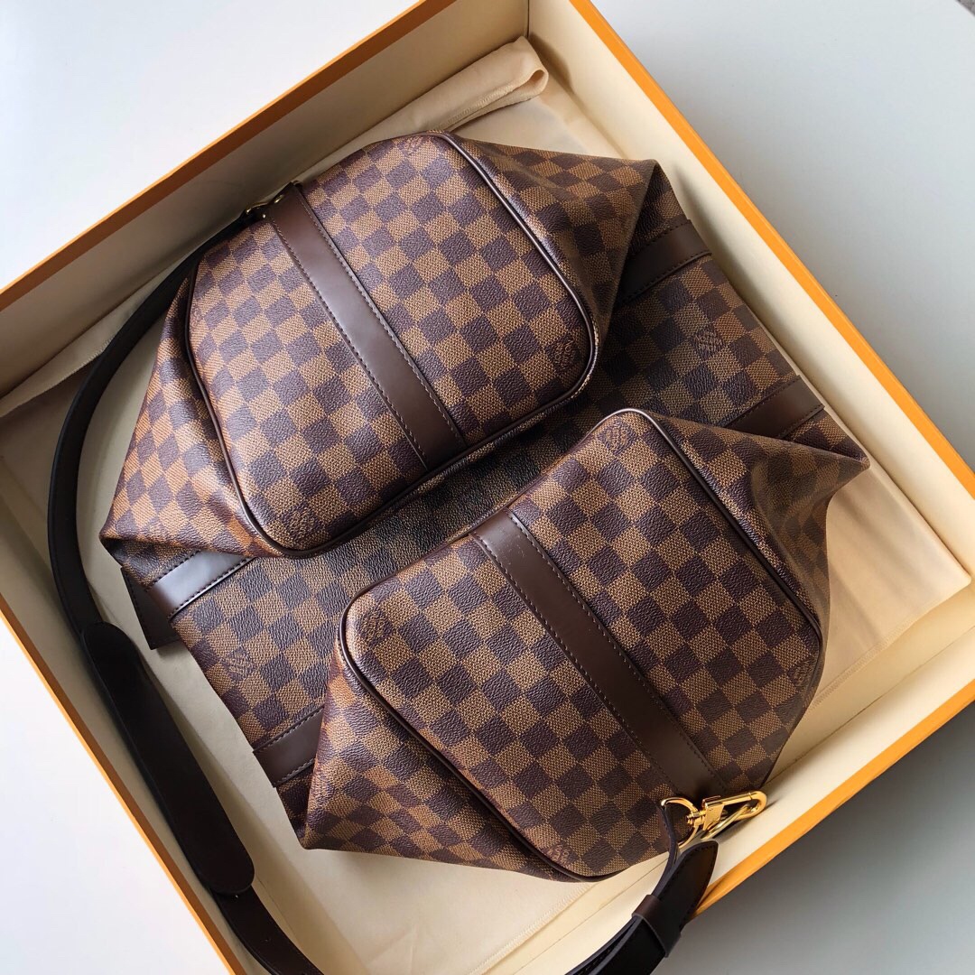 L0vis Vvtt0n Keepall Bandoulière 45 Damier Ebene Canvas 17.7in/45cm LV N41428