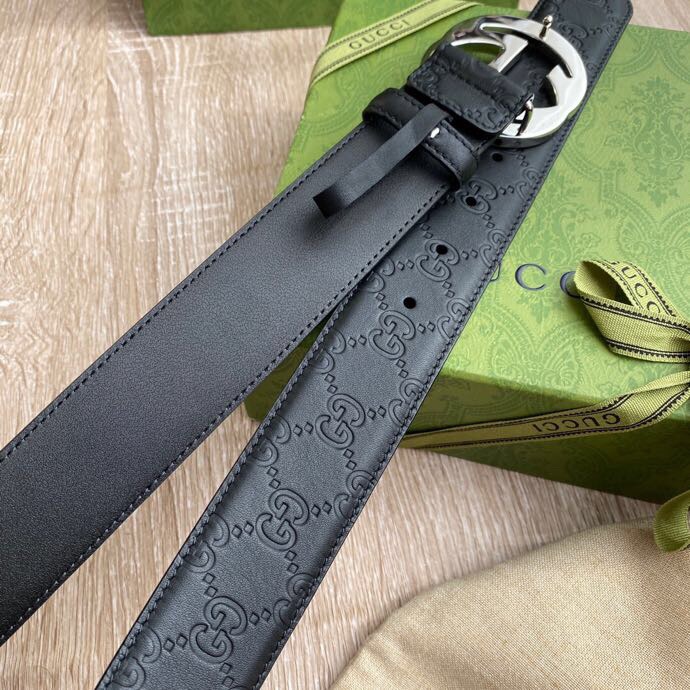 Gvc*1 Signature Belt Black For Women, Women Belt 411924 CWC1N 1000