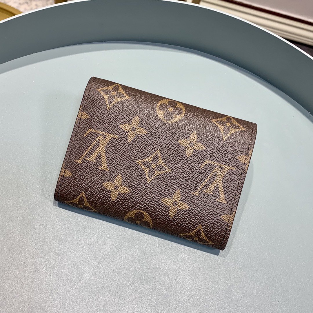 L0vis Vvtt0n Victorine Wallet Monogram Canvas Brown For Women, Women’s Wallet 4.7in/12cm LV