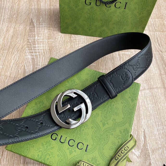 Gvc*1 Signature Belt Black For Women, Women Belt 411924 CWC1N 1000