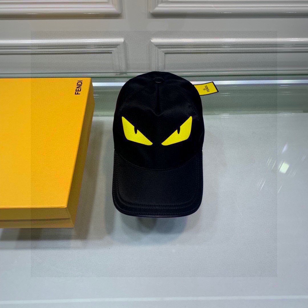 F**di Baseball Eye Cap Black F**di Cap