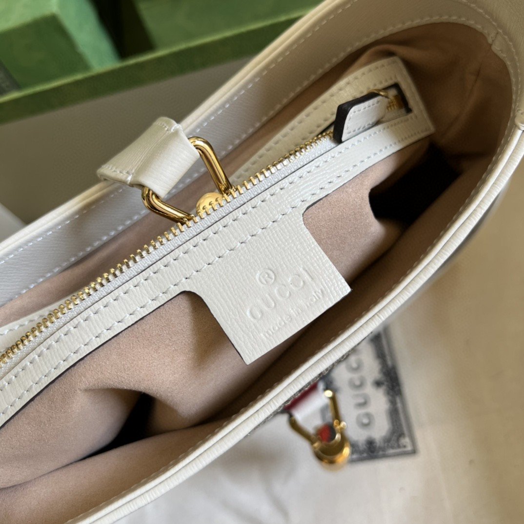 Gvc*1 Jackie 1961 Small Shoulder Bag Beige And Ebony GG Svp*me Canvas For Women 11in/28cm 636706 HUHHG 9794