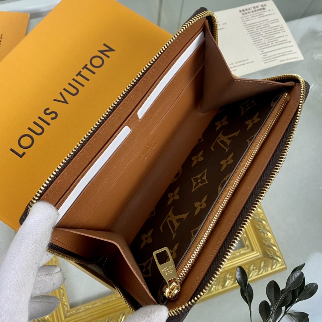 L0vis Vvtt0n Zippy Wallet Trunk Monogram Canvas For Men, Men’s Wallet 7.7in/19.5cm LV