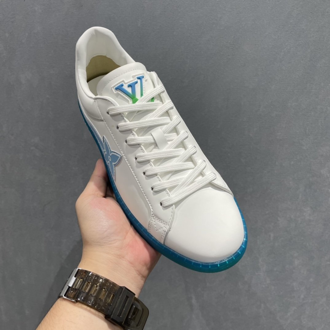 L0vis Vvtt0n Luxembourg Samothrace Sneaker Blue For Men LV 1A9FZ5
