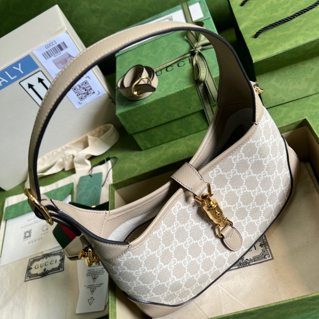 Gvc*1 Jackie 1961 Small GG Shoulder Bag Beige For Women, Women’s Bags 11in/28cm GG 678843 UULAG 9682