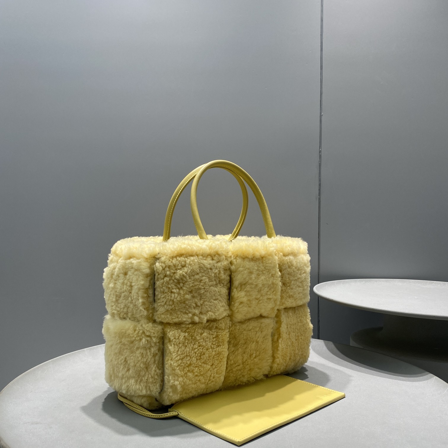 B0tt*ga Ven*ta Small Arco Tote Bag Yellow, For Women, Women’s Bags 11.8in/30cm