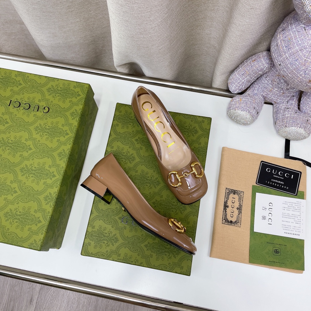 Gvc*1 Mid-Heel Pump With Horsebit Green For Women