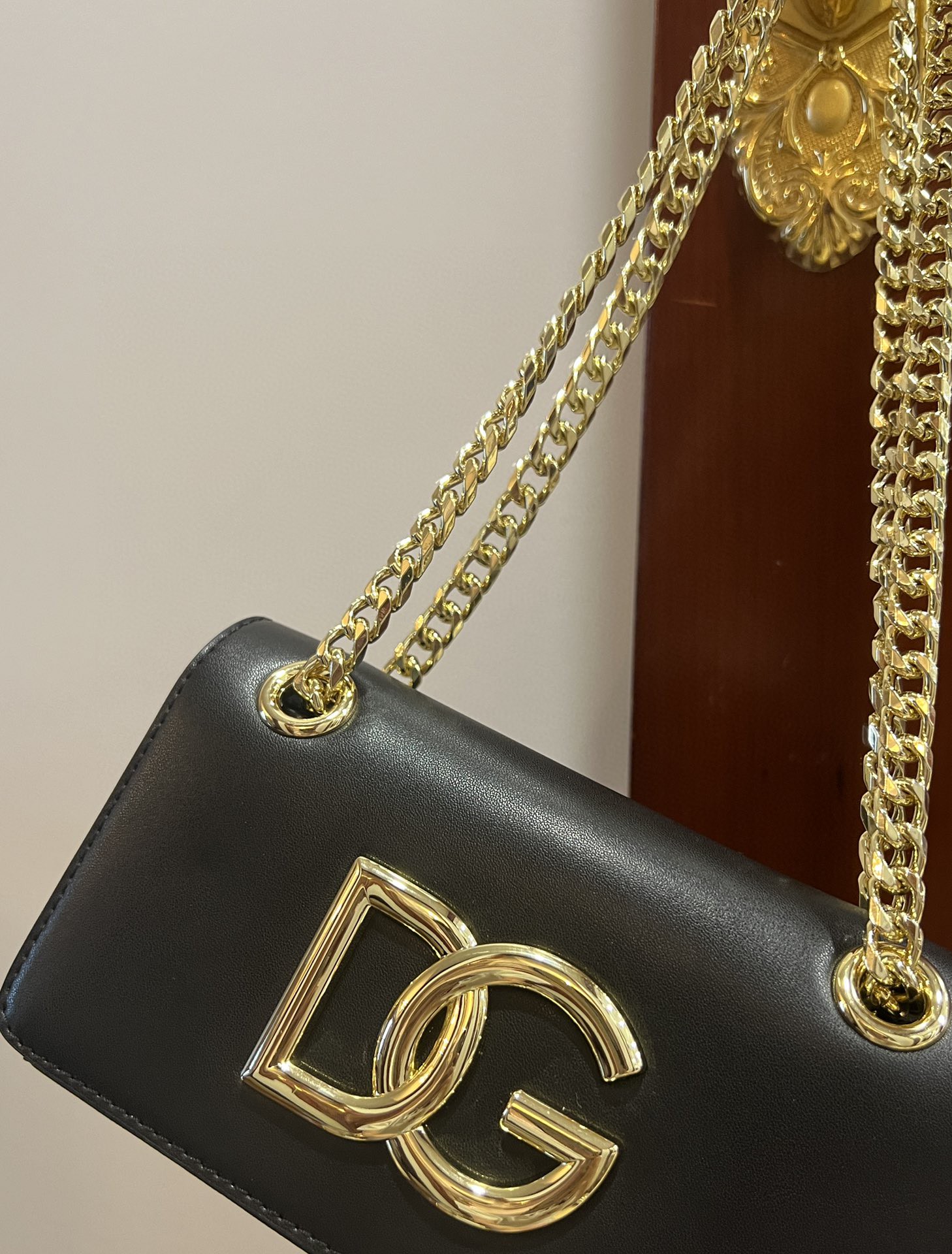 Dolce & Gabbana Polished 3.5 Phone Bag Black For Women 7.3in/19cm DG