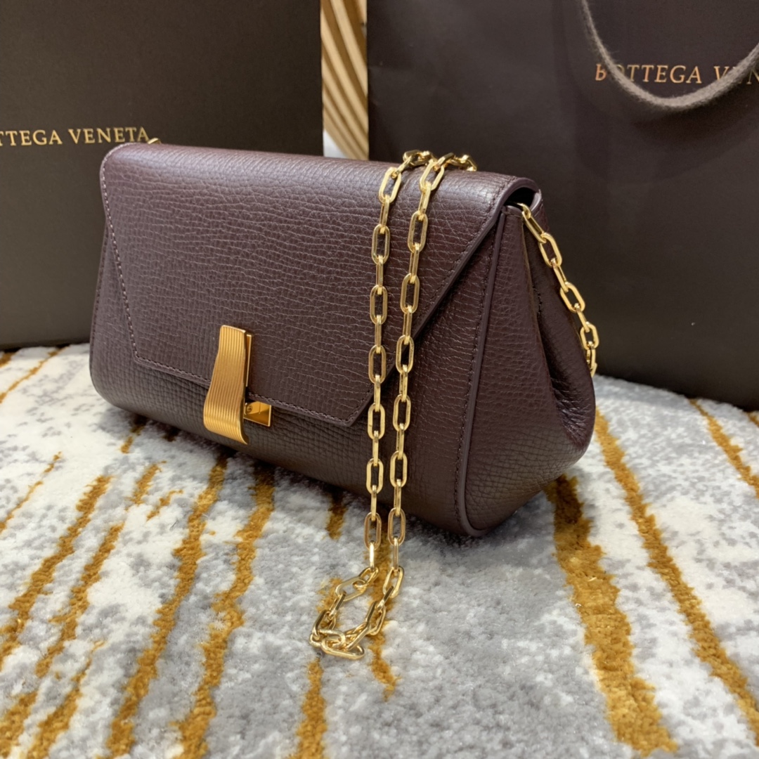 B0tt*ga Ven*ta Mini Angle Palmellato Bag Purple, For Women, Women’s Bags 7.5in/19cm