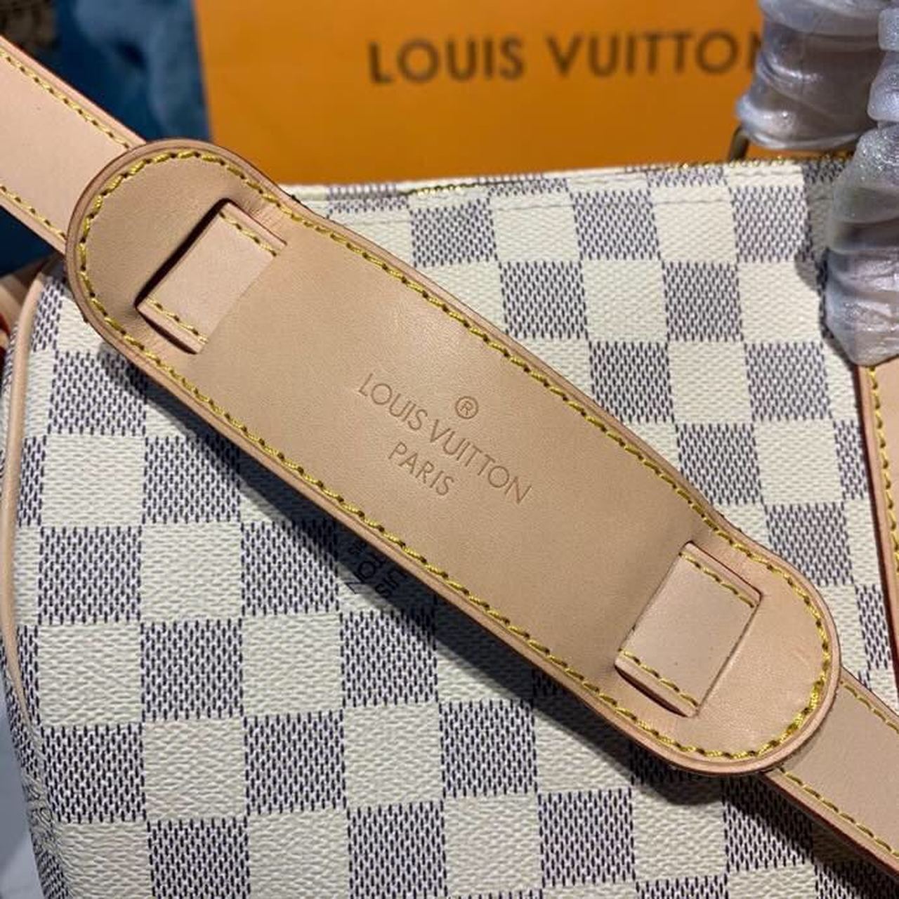 L0vis Vvtt0n Keepall Bandouliere 45 Damier Azur Canvas Travel Bags 17.7in/45cm LV N41430