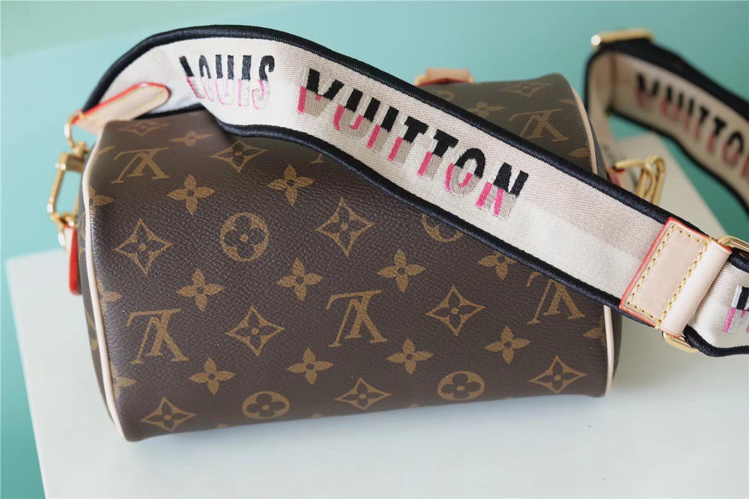 L0vis Vvtt0n Speedy Bandouliere 20 Monogram Canvas Black For Women, Women’s Handbags, Shoulder And Crossbody Bags 20cm/7.9in LV M46234