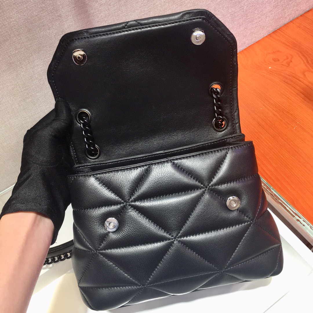 Pra*a Small Nappa Spectrum Bag Black For Women, Women’s Bags 8.6in/22cm 1BD233_WDF0_F0ES9_V_OOO