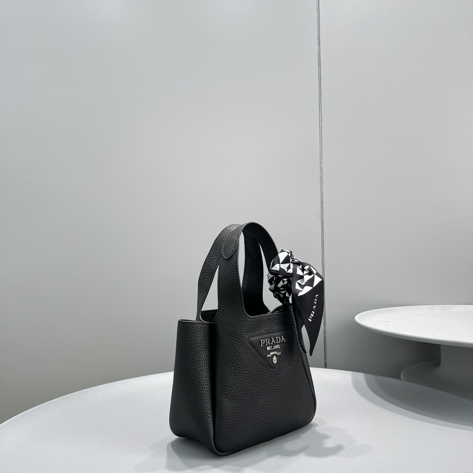Pra*a Mini Tote Black For Women, Women’s Bags 7.5in/19cm