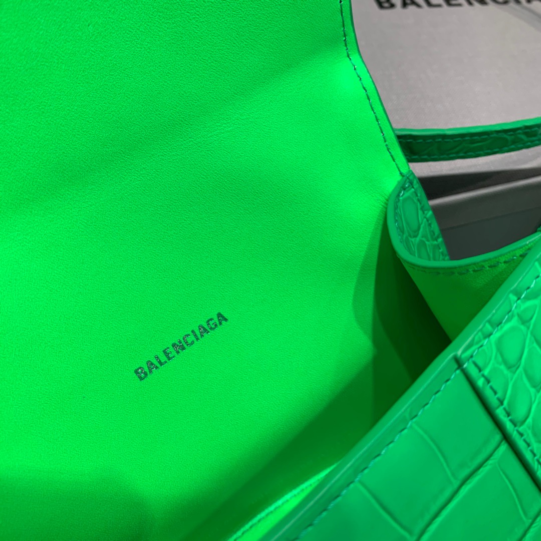 Ba1en*iaga Hourglass XS Handbag In Bright Green, For Women, Women’s Bags 7.4in/19cm