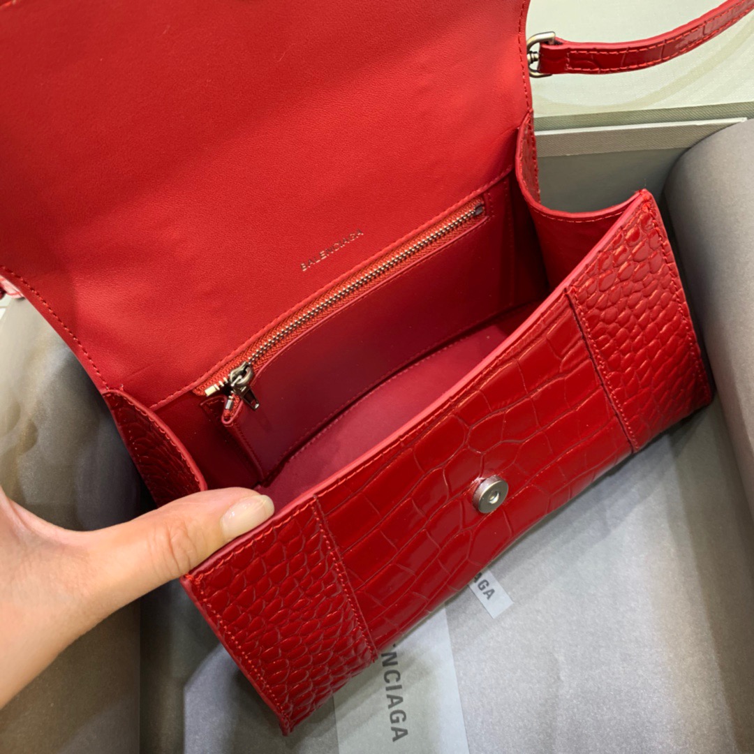 Ba1en*iaga Hourglass Small Handbag In Red, For Women, Women’s Bags 9in/23cm