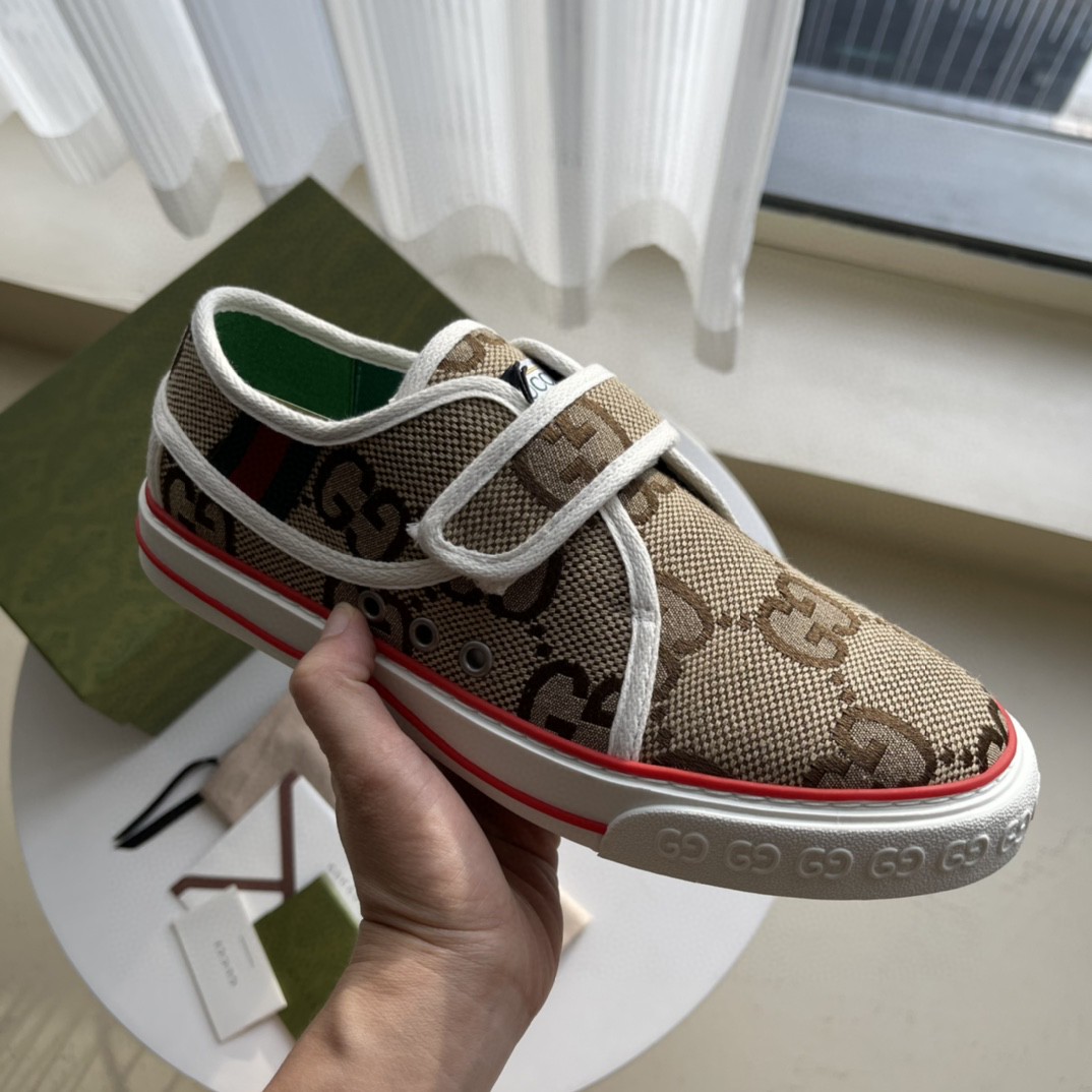 Gvc*1 Women’s Maxi GG Tennis 1977 Sneaker Brown For Women 692918 UKO70 2584