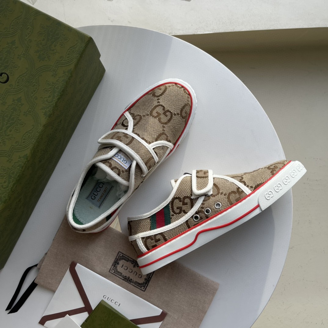 Gvc*1 Women’s Maxi GG Tennis 1977 Sneaker Brown For Women 692918 UKO70 2584
