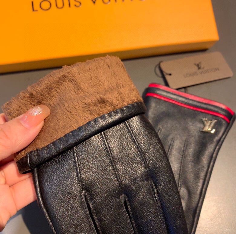 L0vis Vvtt0n Gloves In Black
