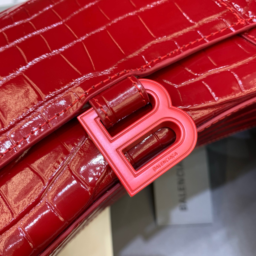 Ba1en*iaga Hourglass Small Handbag In Red, For Women, Women’s Bags 9in/23cm