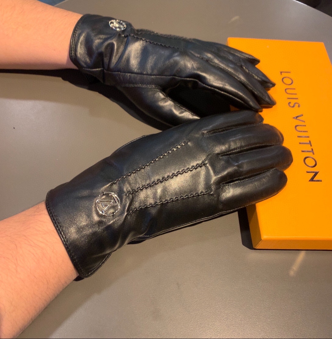 L0vis Vvtt0n Gloves In Black