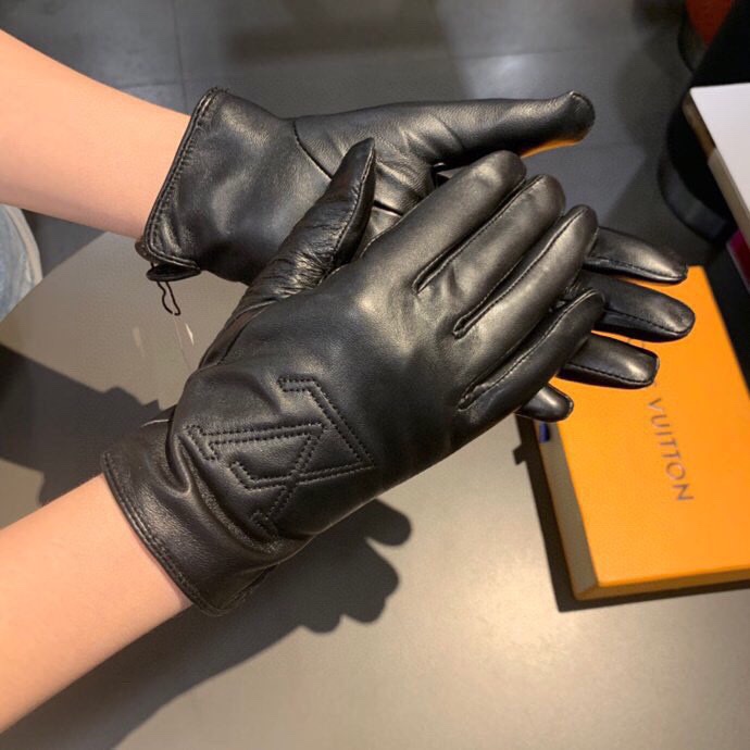 L0vis Vvtt0n Gloves In Black