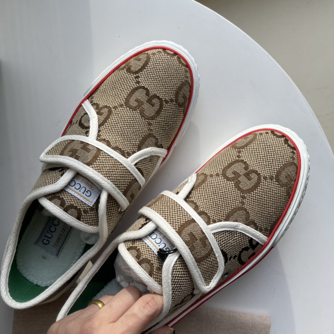 Gvc*1 Women’s Maxi GG Tennis 1977 Sneaker Brown For Women 692918 UKO70 2584