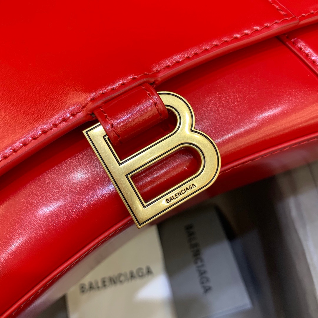 Ba1en*iaga Hourglass Small Handbag In Bright Red, For Women, Women’s Bags 9in/23cm 5935461QJ4M6406