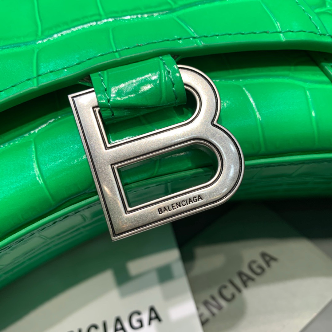 Ba1en*iaga Hourglass XS Handbag In Bright Green, For Women, Women’s Bags 7.4in/19cm