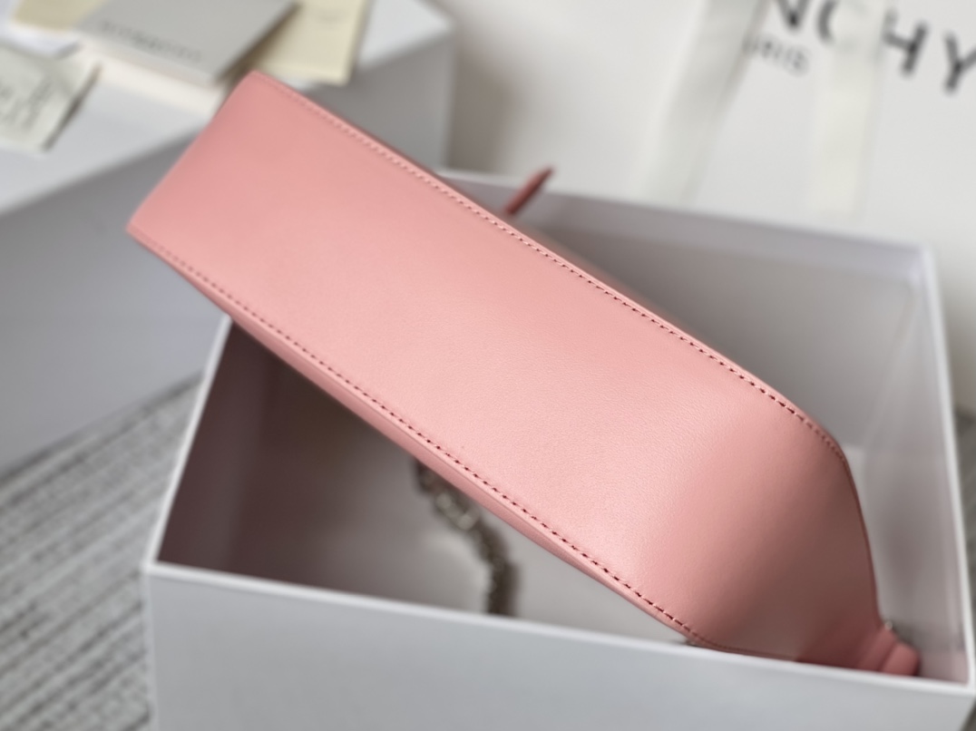 Givenchy Small Moon Cut Out Bag Pink For Women, Women’s Handbags, Shoulder Bags 9.8in/25cm GVC