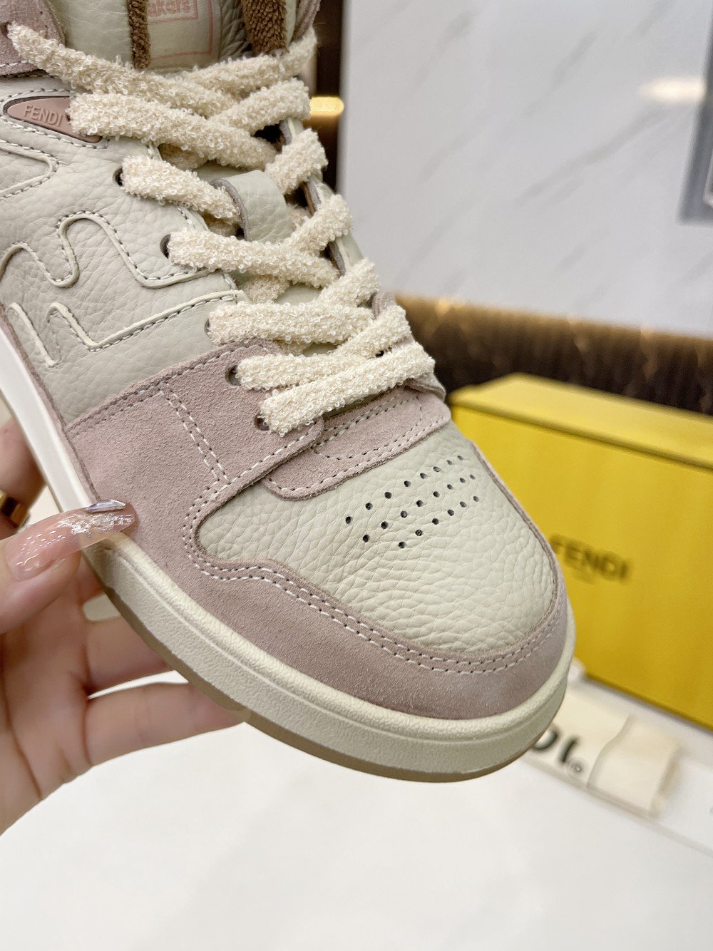 F**di Low Tops In Pink For Women