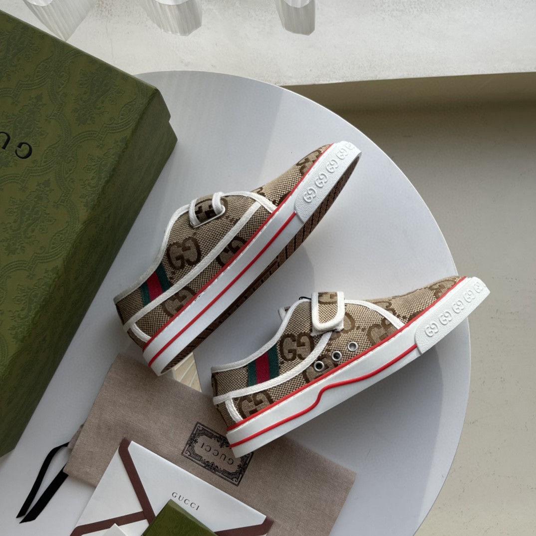 Gvc*1 Women’s Maxi GG Tennis 1977 Sneaker Brown For Women 692918 UKO70 2584