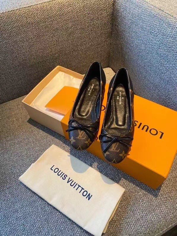 L0vis Vvtt0n Women’s Joy Ballerina Brown And Black For Women LV