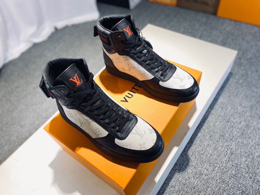 L0vis Vvtt0n Rivoli Sneaker Boots Black And White For Men LV