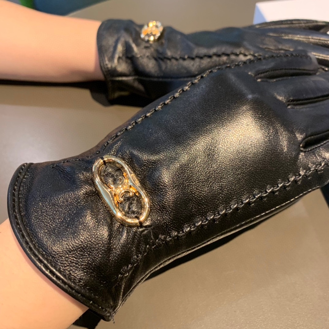 Ce1i*e Triomphe Gloves In Black