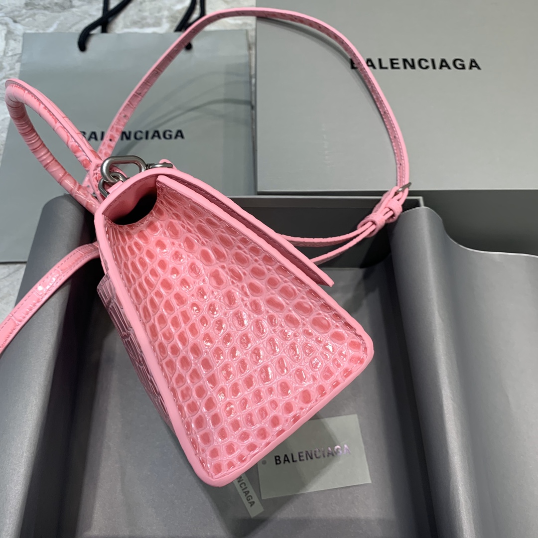 Ba1en*iaga Hourglass Small Handbag In Dark Pink, For Women, Women’s Bags 9in/23cm