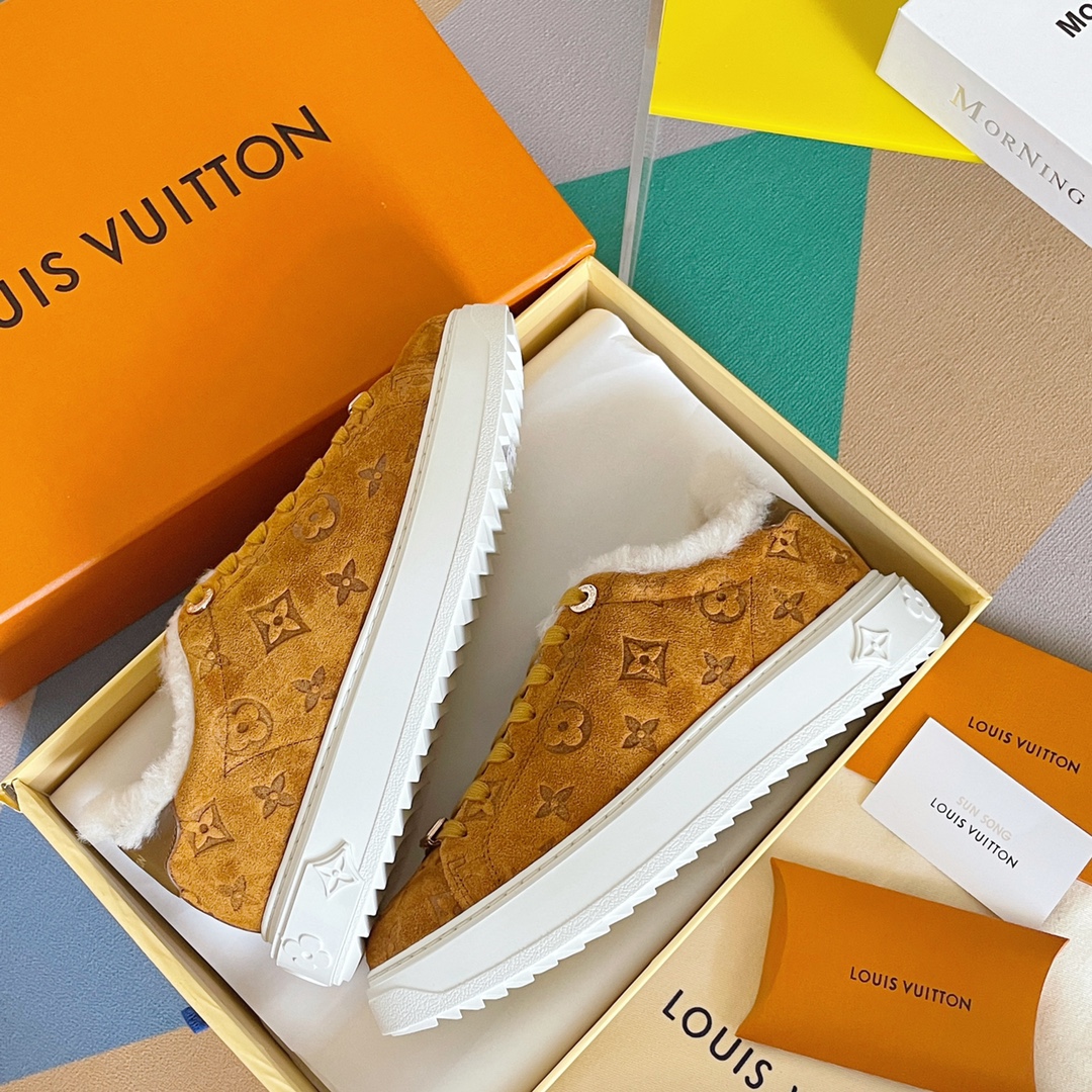L0vis Vvtt0n Women’s Time Out Sneaker Brown For Women LV