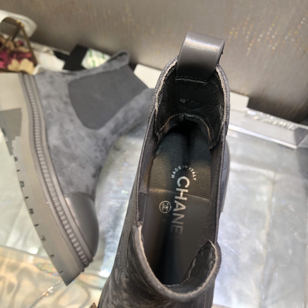 Ch**el Women’s Ankle Boots Grey For Women 0,7in/ 2cm