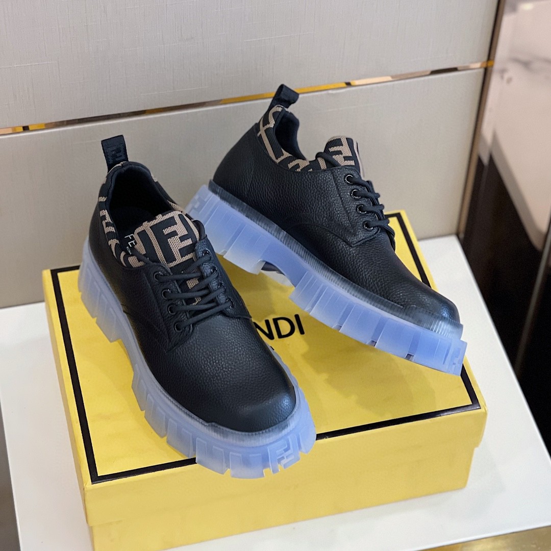 F**di Force Black Boots For Men