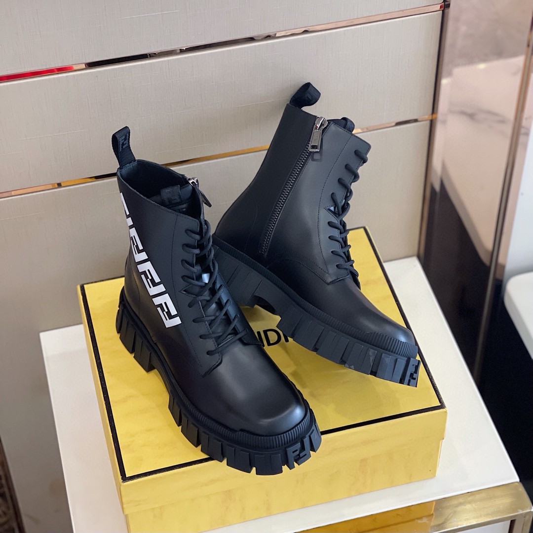 F**di Force High Tops Boots Black For Men 7U1447AD74