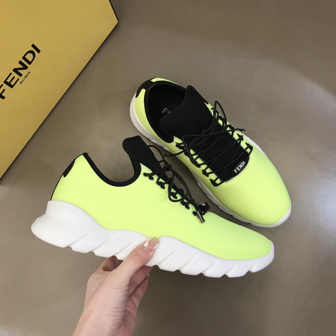 F**di Force Low Tops Sneakers Glow Green For Men